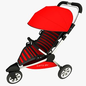 baby carriage 3d x