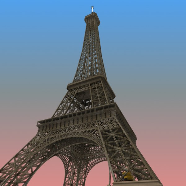 eiffel tower 3d dxf