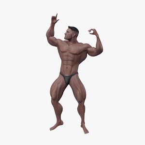 3D Human Body - Muscular Male V2