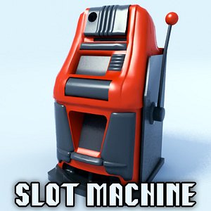 3d stereolithography slot machine model