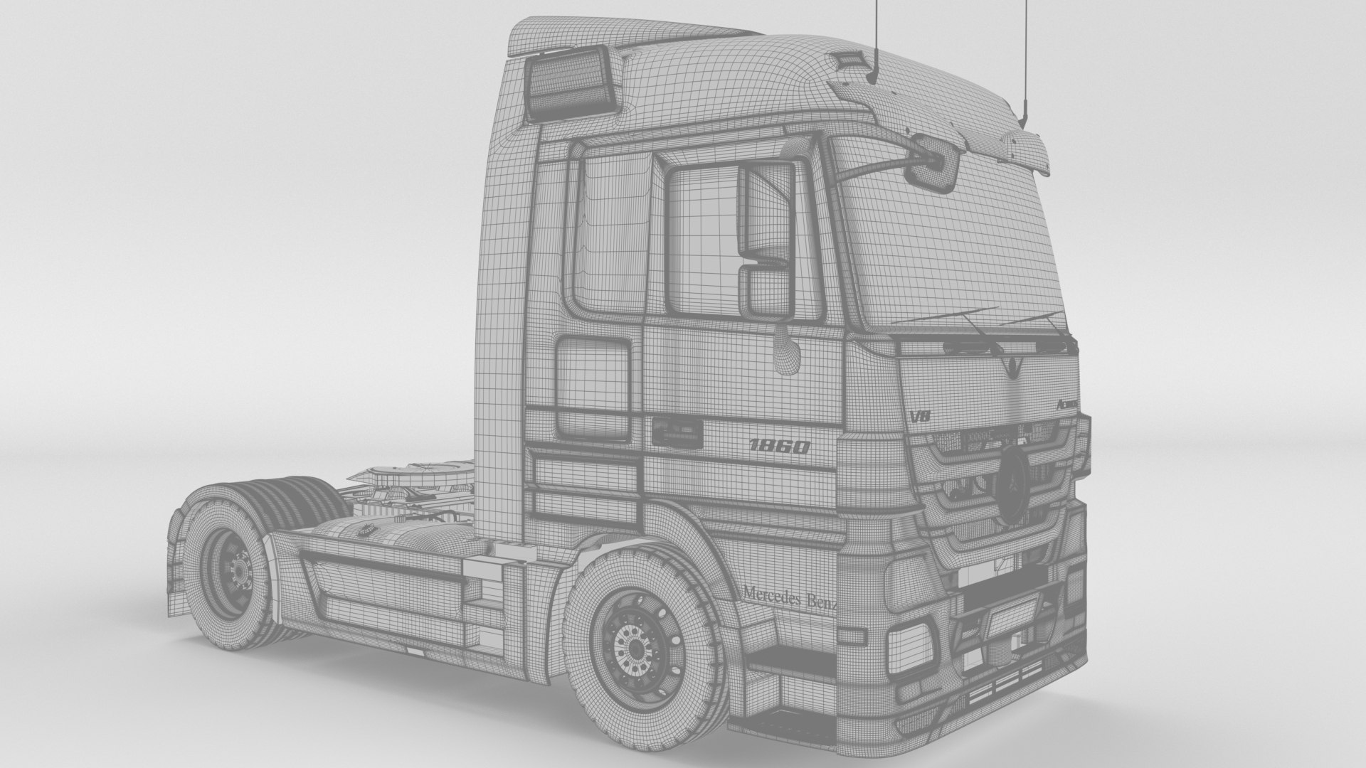 3D MercedesBenz-Actros 1860 Model - TurboSquid 1803247