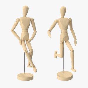 Wooden Mannequin 2 Poses