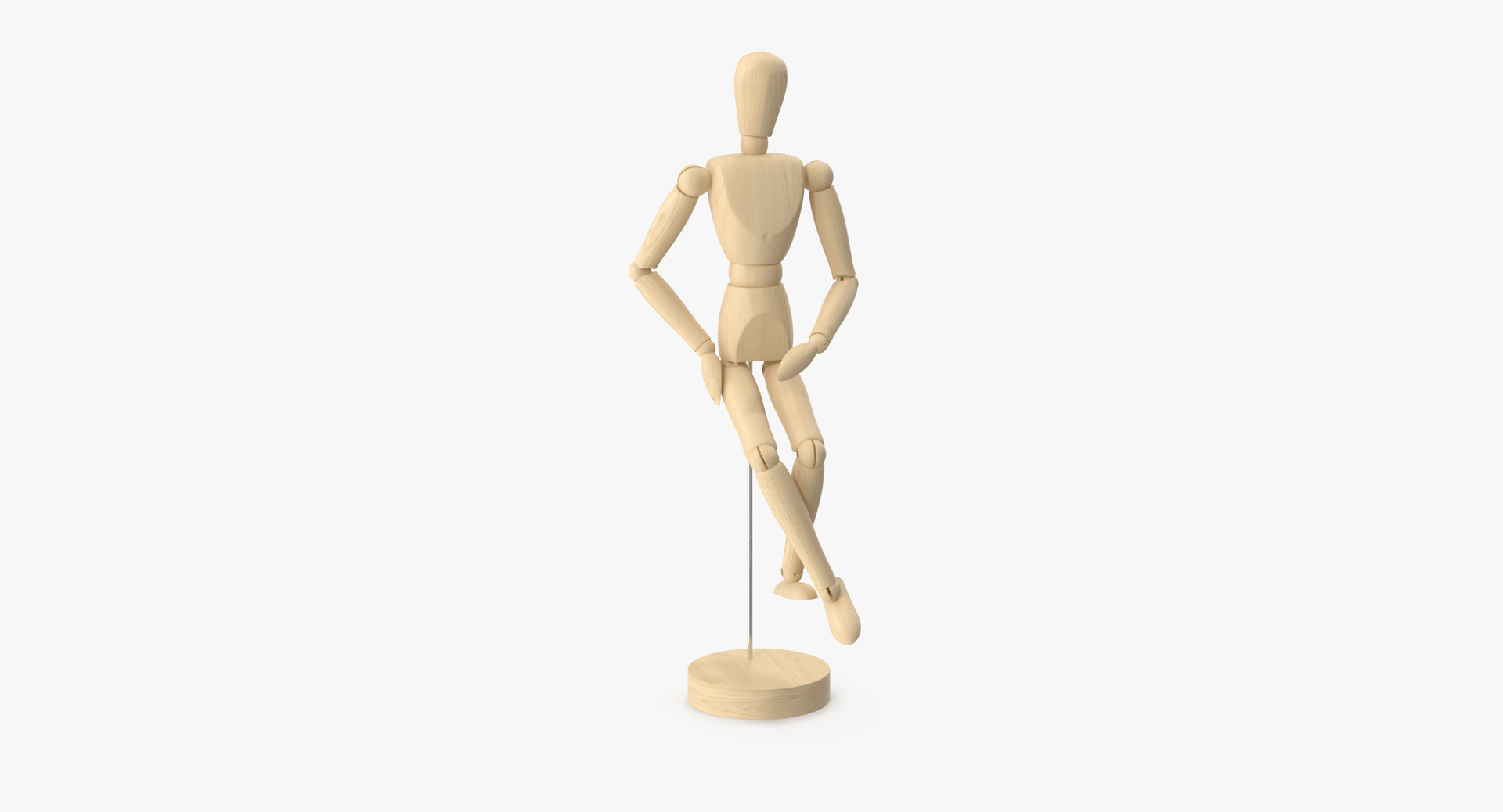 In The Hand|wooden Artist Mannequin - Rotatable Joints For Home Office Decor
