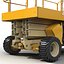 Modelos 3D de veículos de construção montados em c