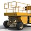 Modelos 3D de veículos de construção montados em c