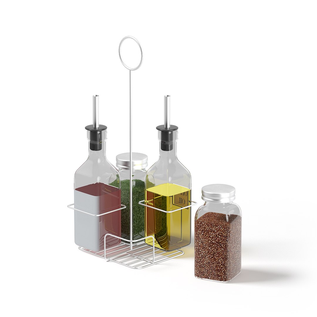 Spice containers set 3D model - TurboSquid 1239283