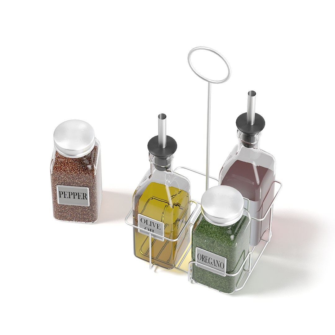 Spice containers set 3D model - TurboSquid 1239283