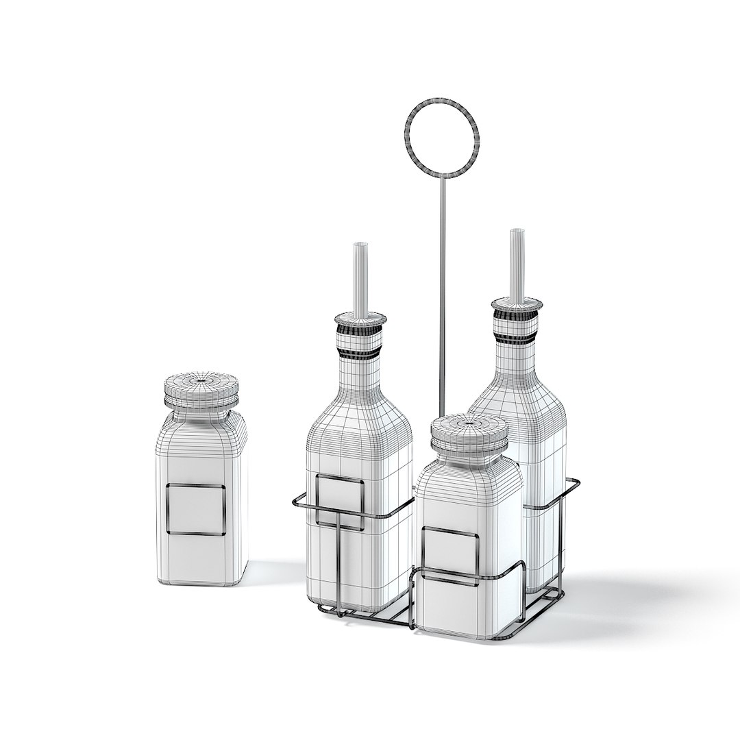 Spice containers set 3D model - TurboSquid 1239283