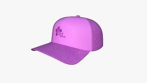 3D Cap A06 Pink - Character Fashion Design model