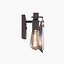 Antique Bronze Clear Glass Luxe Bath Vanity Light 3D