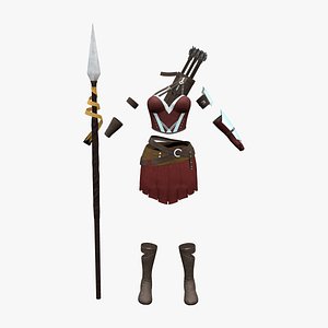 Full Warrior Archer Outfit model