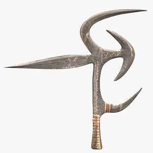 Ngbaka Mabo Moko-Ndo Throwing Knife 3D model