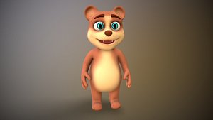 3D model cartoon teddy bear
