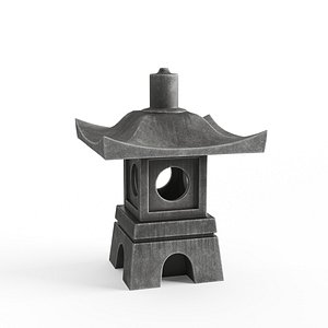 3D Japanese Lantern Toro 09