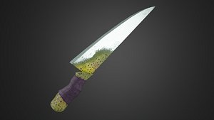 Alien Parasite Knife 3D model