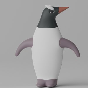 3D Cartoon Penguin 3D model