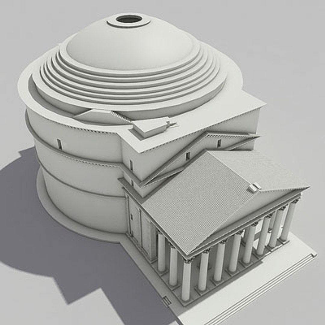 Pantheon Rome Famous 3d Model