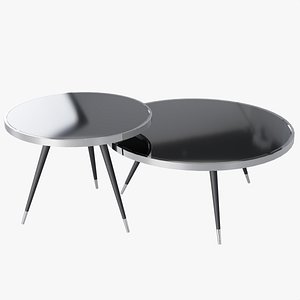 Circle mirror coffee table