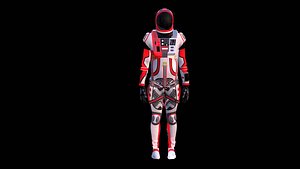 3D Astronaut Spacesuit Austria model