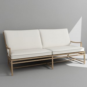 3d model sofa armchair ottoman