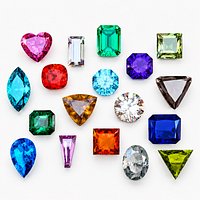 Gemstone Shapes 3D Model Set - Low-Poly Jewellery Collection Low-poly 3D model