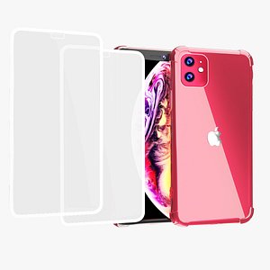 3D model iphone 11 transparent case