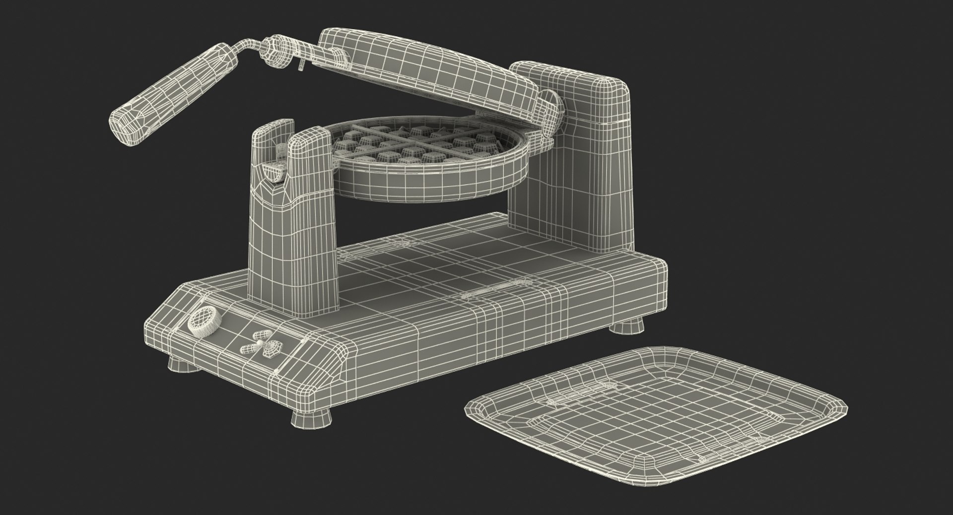 3D model commercial waffle baker machine https://p.turbosquid.com/ts-thumb/kC/FUAD7e/Vn6J4rhY/commercialwafflebakermachinemb3dmodel066/jpg/1495226352/1920x1080/fit_q87/2c2495bb5bf16a729ce4f74713669212664e7f4f/commercialwafflebakermachinemb3dmodel066.jpg