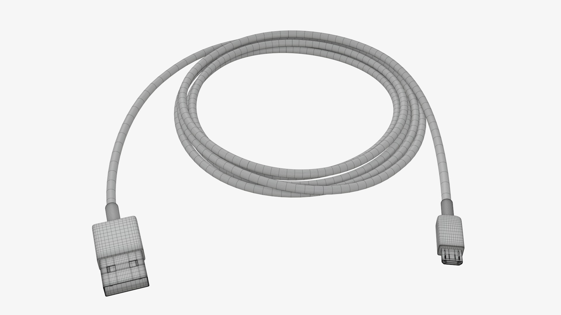 Micro Usb Cable 3D - TurboSquid 1698137