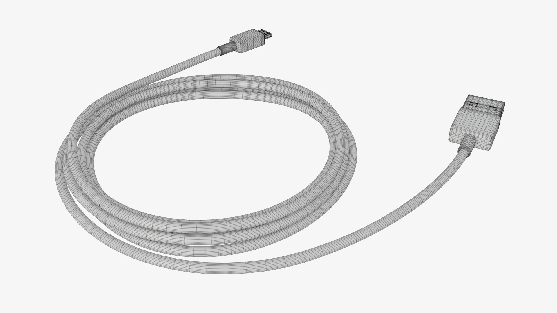 Micro Usb Cable 3D - TurboSquid 1698137