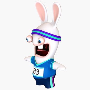 raving rabbids crazy lapins 3D model