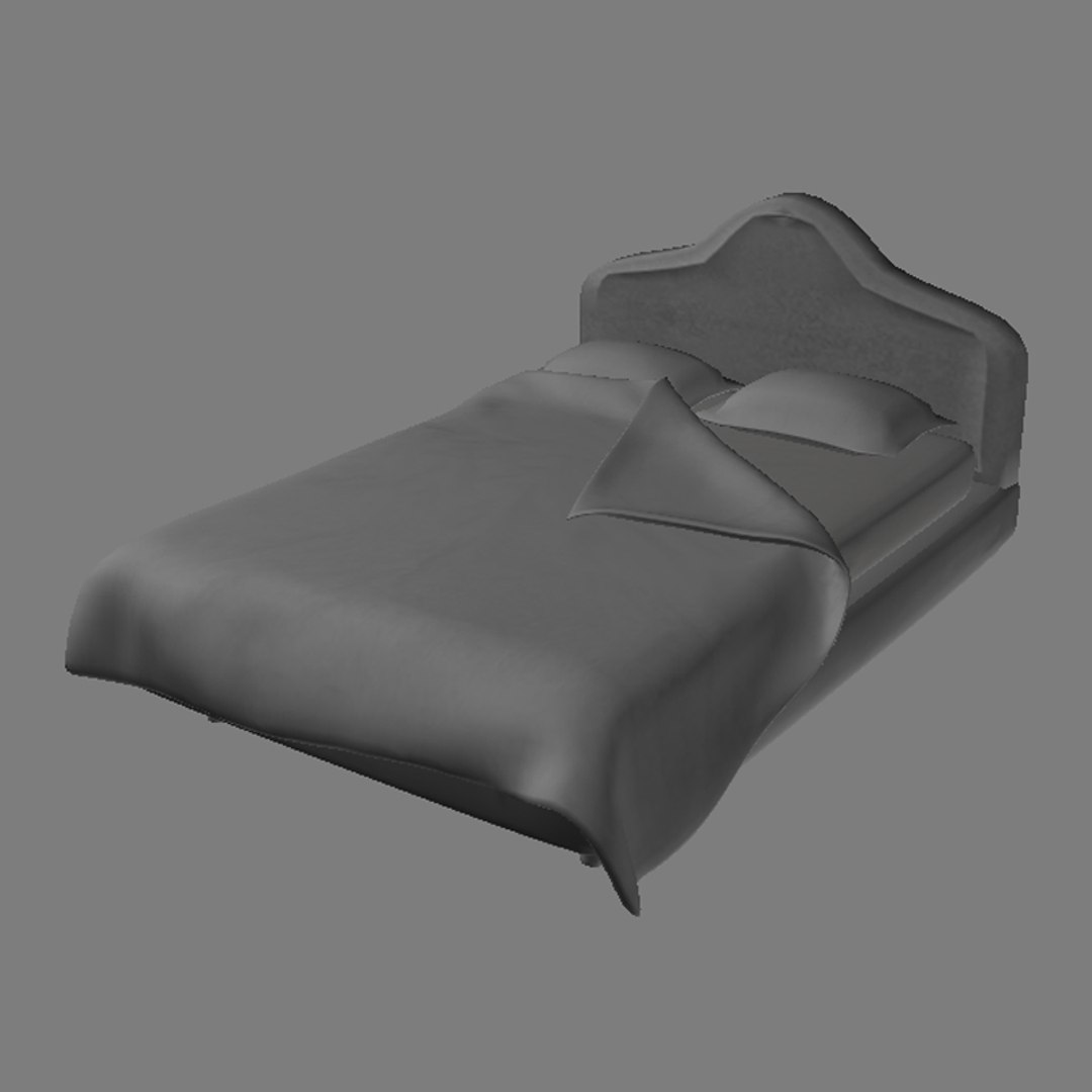 Double Bed 3d Model