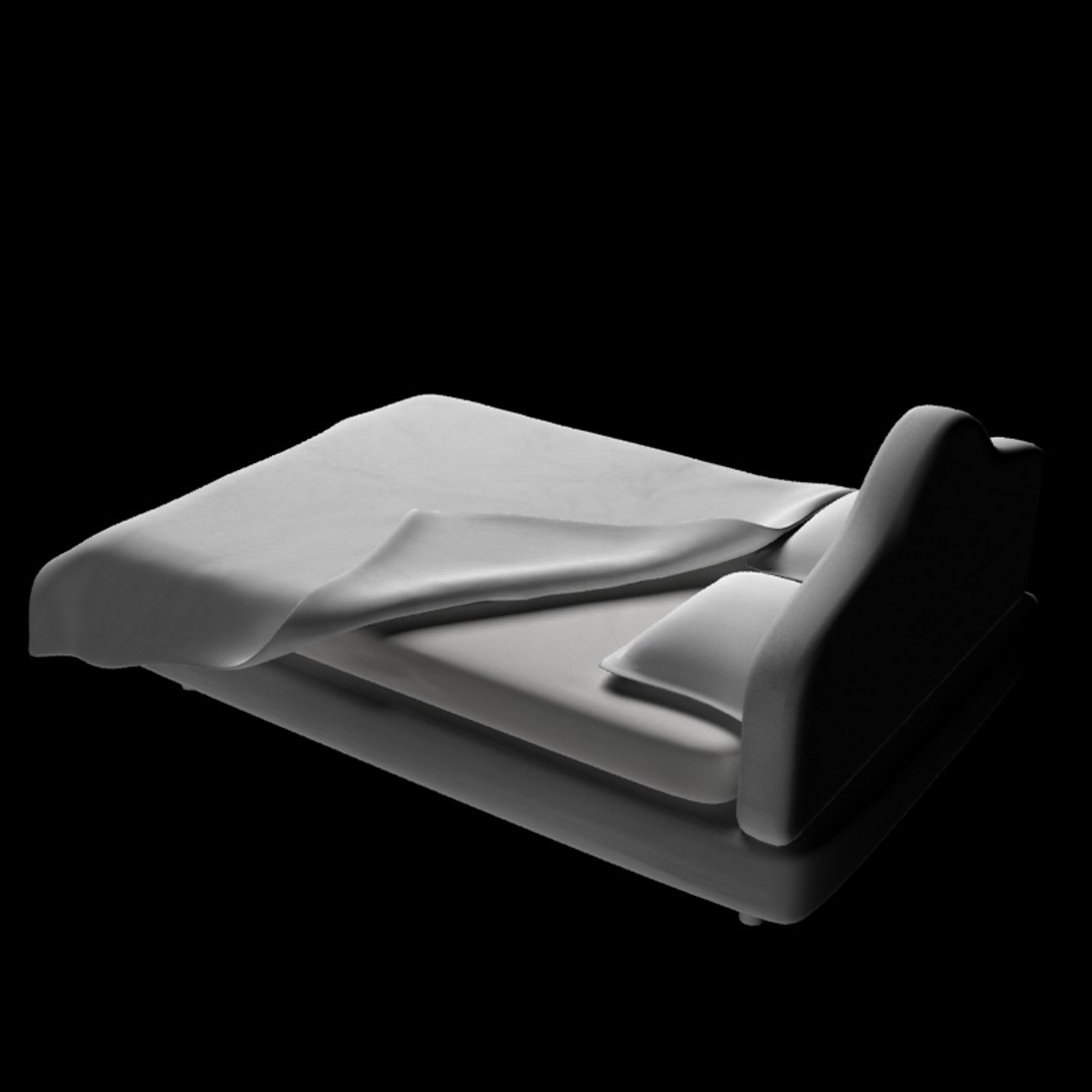 Double Bed 3d Model