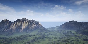 output ue4 landscape 3D model