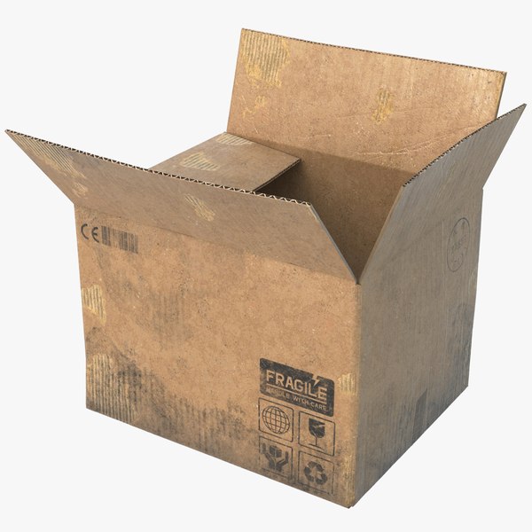 cardboard box board 3D model