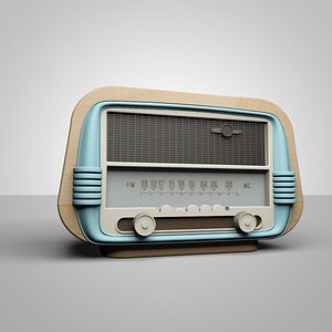 vintage radio 3D model