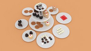 3D Afternoon Tea Full model