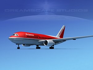 3D airline boeing 767 767-200er