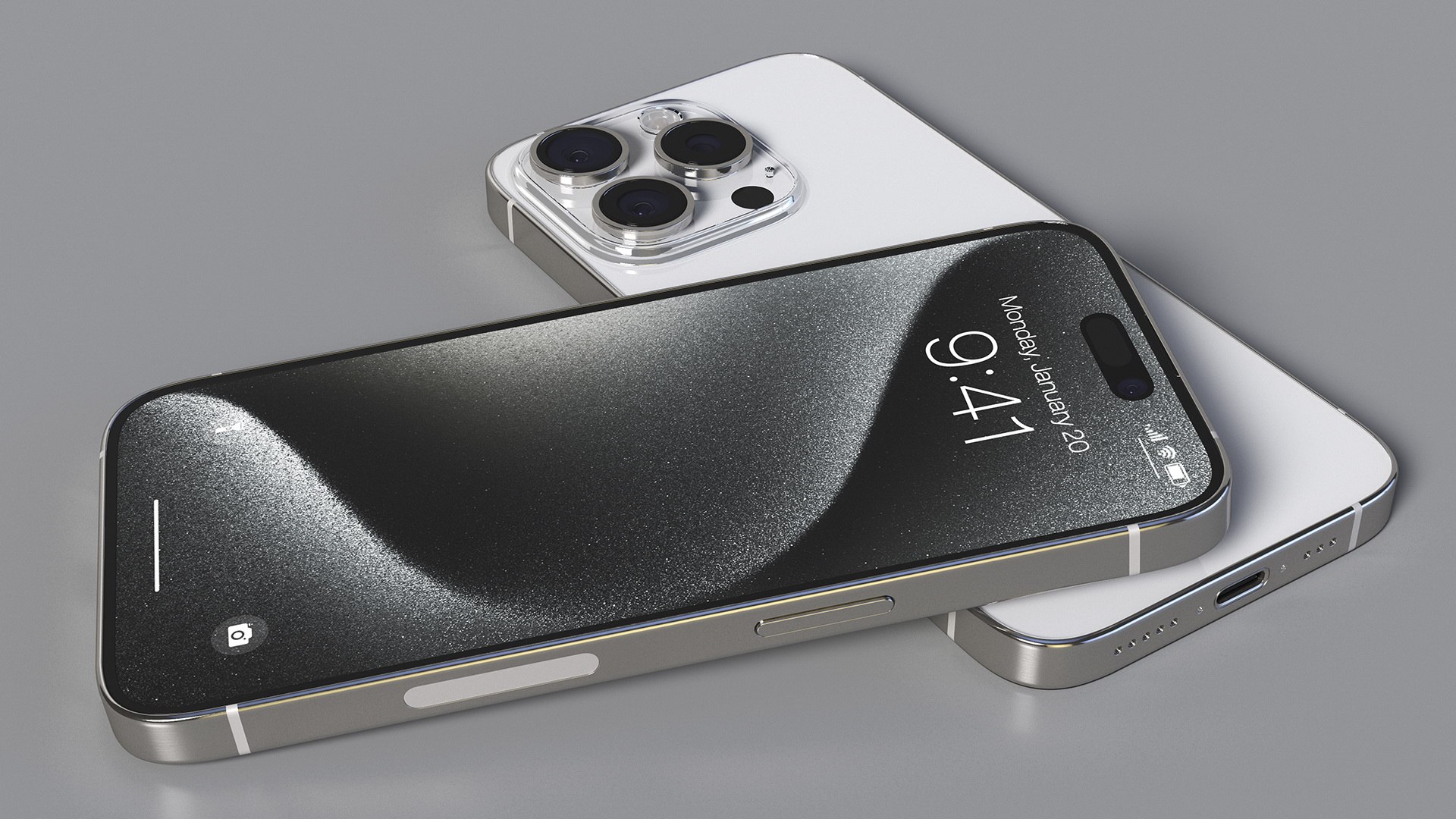 3D model Apple IPhone 15 Pro White Titanium https://p.turbosquid.com/ts-thumb/kC/ZDaeJR/8F/appleiphone15prowhitetitanium3dmodel008/jpg/1698829660/1920x1080/fit_q87/b9bb0b1271a81980d954f95ad7648da4c2d2e3cc/appleiphone15prowhitetitanium3dmodel008.jpg