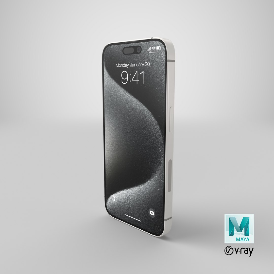 3D model Apple IPhone 15 Pro White Titanium https://p.turbosquid.com/ts-thumb/kC/ZDaeJR/9V/stemcell_maya_vray_render/png/1703862128/1920x1080/fit_q87/ad4639b7f69d28041dcf7cacb1017d8a62f90921/stemcell_maya_vray_render.jpg