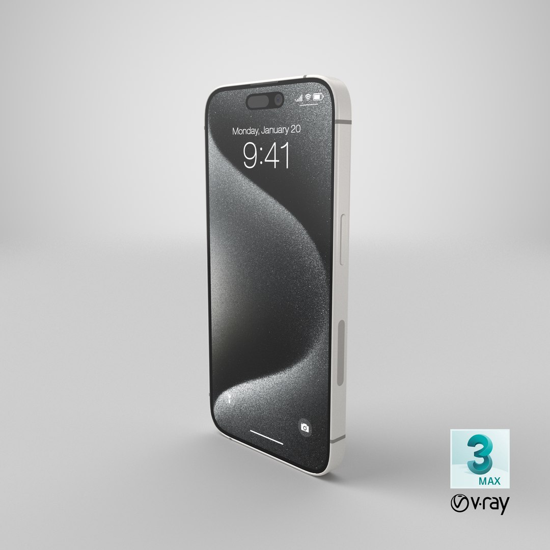 3D model Apple IPhone 15 Pro White Titanium https://p.turbosquid.com/ts-thumb/kC/ZDaeJR/C1/stemcell_max_vray_render/png/1703862131/1920x1080/fit_q87/c7f2d4b5497ee6ea442c78feced24ef02e082d15/stemcell_max_vray_render.jpg