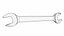 Open End Spanner Low-poly PBR