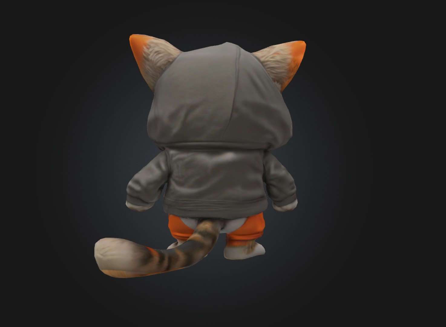 3D Hoodie Cat Stylized 3D Cartoon Character In Streetwear - TurboSquid ...