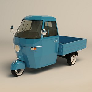 modèle 3D de Dessin animé stylisé semi-camion américain des années 80 -  TurboSquid 1777716