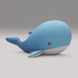 plush whale 3D