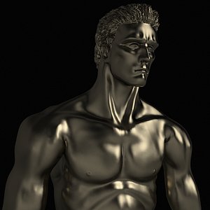 3d model statue man