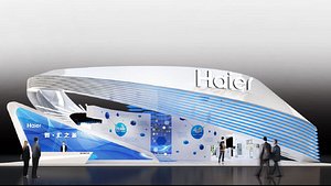 3D booth exhibition model