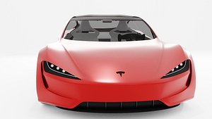 3D model 2020 Tesla roadster