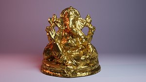 Lord Ganesha low-poly style
