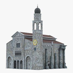 church european europe building 3D
