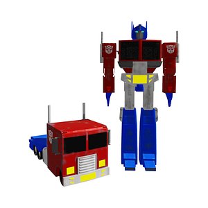 G1 optimus prime 3D model